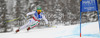 Matteo Marsaglia of Italy skiing in first training for men downhill race of FIS Alpine skiing World Championships in Schladming, Austria. First training for men downhill race of FIS Alpine skiing World championships Schladming 2013, was held in Schladming, Austria, on Thursday, 7th of February 2013.
