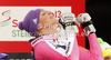 Winner and new super combined World champions Maria Hoefl-Riesch of Germany celebrates her medal won in women super combined race of FIS Alpine skiing World Championships in Schladming, Austria. Women super combined race of FIS Alpine skiing World championships Schladming 2013, was held in Schladming, Austria, on Friday, 8th of February 2013.
