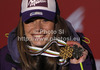 Second placed Tina Maze of Slovenia celebrates her medal won in women super combined race of FIS Alpine skiing World Championships in Schladming, Austria. Women super combined race of FIS Alpine skiing World championships Schladming 2013, was held in Schladming, Austria, on Friday, 8th of February 2013.
