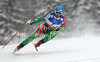 Andreas Romar of Finland skiing in men downhill race of FIS Alpine skiing World Championships in Schladming, Austria. Men downhill race of FIS Alpine skiing World championships Schladming 2013, was held in Schladming, Austria, on Saturday, 9th of February 2013.
