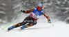 Ninth placed Jan Hudec of Canada skiing in men downhill race of FIS Alpine skiing World Championships in Schladming, Austria. Men downhill race of FIS Alpine skiing World championships Schladming 2013, was held in Schladming, Austria, on Saturday, 9th of February 2013.
