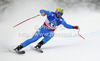 Second placed Dominik Paris of Italy skiing in men downhill race of FIS Alpine skiing World Championships in Schladming, Austria. Men downhill race of FIS Alpine skiing World championships Schladming 2013, was held in Schladming, Austria, on Saturday, 9th of February 2013.
