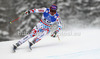 Tenth placed Adrien Theaux of France skiing in men downhill race of FIS Alpine skiing World Championships in Schladming, Austria. Men downhill race of FIS Alpine skiing World championships Schladming 2013, was held in Schladming, Austria, on Saturday, 9th of February 2013.
