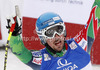 Fifth placed Andreas Romar of Finland reacts in finish of men downhill race of FIS Alpine skiing World Championships in Schladming, Austria. Men downhill race of FIS Alpine skiing World championships Schladming 2013, was held in Schladming, Austria, on Saturday, 9th of February 2013.
