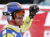 Winner and new downhill World Champion Aksel Lund Svindal of Norway reacts in finish of men downhill race of FIS Alpine skiing World Championships in Schladming, Austria. Men downhill race of FIS Alpine skiing World championships Schladming 2013, was held in Schladming, Austria, on Saturday, 9th of February 2013.
