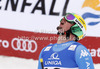Second placed Dominik Paris of Italy reacts in finish of men downhill race of FIS Alpine skiing World Championships in Schladming, Austria. Men downhill race of FIS Alpine skiing World championships Schladming 2013, was held in Schladming, Austria, on Saturday, 9th of February 2013.
