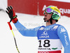 Second placed Dominik Paris of Italy reacts in finish of men downhill race of FIS Alpine skiing World Championships in Schladming, Austria. Men downhill race of FIS Alpine skiing World championships Schladming 2013, was held in Schladming, Austria, on Saturday, 9th of February 2013.
