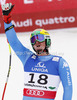 Second placed Dominik Paris of Italy reacts in finish of men downhill race of FIS Alpine skiing World Championships in Schladming, Austria. Men downhill race of FIS Alpine skiing World championships Schladming 2013, was held in Schladming, Austria, on Saturday, 9th of February 2013.
