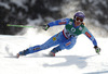 Seventh placed Tina Maze of Slovenia skiing in women downhill race of FIS Alpine skiing World Championships in Schladming, Austria. Women downhill race of FIS Alpine skiing World championships Schladming 2013, was held in Schladming, Austria, on Sunday, 10th of February 2013.
