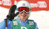 Second placed Nadia Fanchini of Italy reacts in finish of women downhill race of FIS Alpine skiing World Championships in Schladming, Austria. Women downhill race of FIS Alpine skiing World championships Schladming 2013, was held in Schladming, Austria, on Sunday, 10th of February 2013.
