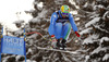 Dominik Paris of Italy skiing in downhill of men super combined race of FIS Alpine skiing World Championships in Schladming, Austria. Downhill of men super combined race of FIS Alpine skiing World championships Schladming 2013, was held in Schladming, Austria, on Monday, 11th of February 2013.
