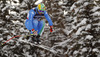 Dominik Paris of Italy skiing in downhill of men super combined race of FIS Alpine skiing World Championships in Schladming, Austria. Downhill of men super combined race of FIS Alpine skiing World championships Schladming 2013, was held in Schladming, Austria, on Monday, 11th of February 2013.

