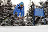 Christof Innerhofer of Italy skiing in downhill of men super combined race of FIS Alpine skiing World Championships in Schladming, Austria. Downhill of men super combined race of FIS Alpine skiing World championships Schladming 2013, was held in Schladming, Austria, on Monday, 11th of February 2013.
