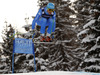 Christof Innerhofer of Italy skiing in downhill of men super combined race of FIS Alpine skiing World Championships in Schladming, Austria. Downhill of men super combined race of FIS Alpine skiing World championships Schladming 2013, was held in Schladming, Austria, on Monday, 11th of February 2013.
