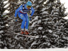 Christof Innerhofer of Italy skiing in downhill of men super combined race of FIS Alpine skiing World Championships in Schladming, Austria. Downhill of men super combined race of FIS Alpine skiing World championships Schladming 2013, was held in Schladming, Austria, on Monday, 11th of February 2013.
