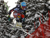 Ted Ligety of USA skiing in downhill of men super combined race of FIS Alpine skiing World Championships in Schladming, Austria. Downhill of men super combined race of FIS Alpine skiing World championships Schladming 2013, was held in Schladming, Austria, on Monday, 11th of February 2013.
