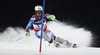 Fifth placed Sandro Viletta of Switzerland skiing in slalom of men super combined race of FIS Alpine skiing World Championships in Schladming, Austria. Slalom of men super combined race of FIS Alpine skiing World championships Schladming 2013, was held in Schladming, Austria, on Monday, 11th of February 2013.
