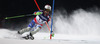 Fifth placed Sandro Viletta of Switzerland skiing in slalom of men super combined race of FIS Alpine skiing World Championships in Schladming, Austria. Slalom of men super combined race of FIS Alpine skiing World championships Schladming 2013, was held in Schladming, Austria, on Monday, 11th of February 2013.

