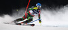 Andreas Romar of Finland skiing in slalom of men super combined race of FIS Alpine skiing World Championships in Schladming, Austria. Slalom of men super combined race of FIS Alpine skiing World championships Schladming 2013, was held in Schladming, Austria, on Monday, 11th of February 2013.
