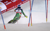 Andreas Romar of Finland skiing in slalom of men super combined race of FIS Alpine skiing World Championships in Schladming, Austria. Slalom of men super combined race of FIS Alpine skiing World championships Schladming 2013, was held in Schladming, Austria, on Monday, 11th of February 2013.
