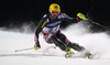 Second placed Ivica Kostelic of Croatia skiing in slalom of men super combined race of FIS Alpine skiing World Championships in Schladming, Austria. Slalom of men super combined race of FIS Alpine skiing World championships Schladming 2013, was held in Schladming, Austria, on Monday, 11th of February 2013.
