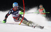 Winner and new super combined World Champion Ted Ligety of USA skiing in slalom of men super combined race of FIS Alpine skiing World Championships in Schladming, Austria. Slalom of men super combined race of FIS Alpine skiing World championships Schladming 2013, was held in Schladming, Austria, on Monday, 11th of February 2013.
