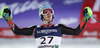 Winner and new super combined World Champion Ted Ligety of USA reacts in finish of men super combined race of FIS Alpine skiing World Championships in Schladming, Austria. Slalom of men super combined race of FIS Alpine skiing World championships Schladming 2013, was held in Schladming, Austria, on Monday, 11th of February 2013.

