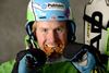 Winner and new super combined World Champion Ted Ligety of USA celebrates his medal won in men super combined race of FIS Alpine skiing World Championships in Schladming, Austria. Slalom of men super combined race of FIS Alpine skiing World championships Schladming 2013, was held in Schladming, Austria, on Monday, 11th of February 2013.
