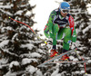 Andreas Romar of Finland skiing in downhill of men super combined race of FIS Alpine skiing World Championships in Schladming, Austria. Downhill of men super combined race of FIS Alpine skiing World championships Schladming 2013, was held in Schladming, Austria, on Monday, 11th of February 2013.
