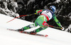 Andreas Romar of Finland skiing in downhill of men super combined race of FIS Alpine skiing World Championships in Schladming, Austria. Downhill of men super combined race of FIS Alpine skiing World championships Schladming 2013, was held in Schladming, Austria, on Monday, 11th of February 2013.
