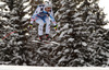 Romed Baumann of Austria skiing in downhill of men super combined race of FIS Alpine skiing World Championships in Schladming, Austria. Downhill of men super combined race of FIS Alpine skiing World championships Schladming 2013, was held in Schladming, Austria, on Monday, 11th of February 2013.

