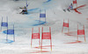Fritz Dopfer of Germany (R) and Philip Brown of Canada (L) skiing in Nations team event of FIS Alpine skiing World Championships in Schladming, Austria. Nations team event of FIS Alpine skiing World championships Schladming 2013, was held in Schladming, Austria, on Tuesday, 12th of February 2013.
