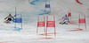 Fritz Dopfer of Germany (R) and Philip Brown of Canada (L) skiing in Nations team event of FIS Alpine skiing World Championships in Schladming, Austria. Nations team event of FIS Alpine skiing World championships Schladming 2013, was held in Schladming, Austria, on Tuesday, 12th of February 2013.
