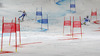 Maria Pietilae Holmner of Sweden (L) and Nicole Hosp of Austria (R) skiing in Nations team event of FIS Alpine skiing World Championships in Schladming, Austria. Nations team event of FIS Alpine skiing World championships Schladming 2013, was held in Schladming, Austria, on Tuesday, 12th of February 2013.
