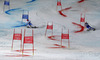 Frida Hansdotter of Sweden (R) and Michaela Kirchgasser of Austria (L) skiing in Nations team event of FIS Alpine skiing World Championships in Schladming, Austria. Nations team event of FIS Alpine skiing World championships Schladming 2013, was held in Schladming, Austria, on Tuesday, 12th of February 2013.
