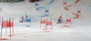 Frida Hansdotter of Sweden (R) and Michaela Kirchgasser of Austria (L) skiing in Nations team event of FIS Alpine skiing World Championships in Schladming, Austria. Nations team event of FIS Alpine skiing World championships Schladming 2013, was held in Schladming, Austria, on Tuesday, 12th of February 2013.
