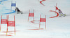 Lena Duerr of Germany (R) and Sofija Novoselic of Croatia (L) skiing in Nations team event of FIS Alpine skiing World Championships in Schladming, Austria. Nations team event of FIS Alpine skiing World championships Schladming 2013, was held in Schladming, Austria, on Tuesday, 12th of February 2013.
