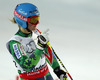 Tanja Poutiainen of Finland reacts in finish of Nations team event of FIS Alpine skiing World Championships in Schladming, Austria. Nations team event of FIS Alpine skiing World championships Schladming 2013, was held in Schladming, Austria, on Tuesday, 12th of February 2013.
