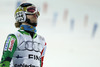 Eemeli Pirinen of Finland reacts in finish of Nations team event of FIS Alpine skiing World Championships in Schladming, Austria. Nations team event of FIS Alpine skiing World championships Schladming 2013, was held in Schladming, Austria, on Tuesday, 12th of February 2013.

