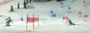 Mattias Hargin of Sweden (L) and Marcus Sandell of Finland (R) skiing in team event race of FIS Alpine skiing World Championships in Schladming, Austria. Slalom of men super combined race of FIS Alpine skiing World championships Schladming 2013, was held in Schladming, Austria, on Tuesday, 12th of February 2013.
