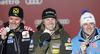Winner and new Super combined World Champion Ted Ligety of USA (M), second placed Ivica Kostelic of Croatia (L) and third placed Romed Baumann of Austria (R) celebrate their medals won in men super combined race of FIS Alpine skiing World Championships in Schladming, Austria. Men super combined race of FIS Alpine skiing World championships Schladming 2013, was held in Schladming, Austria, on Monday, 11th of February 2013.
