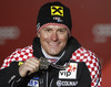 Second placed Ivica Kostelic of Croatia celebrates his medal won in men super combined race of FIS Alpine skiing World Championships in Schladming, Austria. Men super combined race of FIS Alpine skiing World championships Schladming 2013, was held in Schladming, Austria, on Monday, 11th of February 2013.
