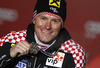 Second placed Ivica Kostelic of Croatia celebrates his medal won in men super combined race of FIS Alpine skiing World Championships in Schladming, Austria. Men super combined race of FIS Alpine skiing World championships Schladming 2013, was held in Schladming, Austria, on Monday, 11th of February 2013.
