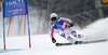 Viktoria Rebensburg of Germany skiing in first run of women giant slalom race of FIS Alpine skiing World Championships in Schladming, Austria. Women giant slalom race of FIS Alpine skiing World championships Schladming 2013, was held in Schladming, Austria, on Thursday, 14th of February 2013.
