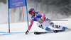 Maria Hoefl-Riesch of Germany skiing in first run of women giant slalom race of FIS Alpine skiing World Championships in Schladming, Austria. Women giant slalom race of FIS Alpine skiing World championships Schladming 2013, was held in Schladming, Austria, on Thursday, 14th of February 2013.
