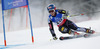 Mikaela Shiffrin of USA skiing in first run of women giant slalom race of FIS Alpine skiing World Championships in Schladming, Austria. Women giant slalom race of FIS Alpine skiing World championships Schladming 2013, was held in Schladming, Austria, on Thursday, 14th of February 2013.
