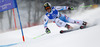 Kathrin Zettel of Austria skiing in first run of women giant slalom race of FIS Alpine skiing World Championships in Schladming, Austria. Women giant slalom race of FIS Alpine skiing World championships Schladming 2013, was held in Schladming, Austria, on Thursday, 14th of February 2013.
