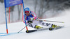 Veronique Hronek of Germany skiing in first run of women giant slalom race of FIS Alpine skiing World Championships in Schladming, Austria. Women giant slalom race of FIS Alpine skiing World championships Schladming 2013, was held in Schladming, Austria, on Thursday, 14th of February 2013.
