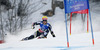 Mona Loeseth of Norway skiing in first run of women giant slalom race of FIS Alpine skiing World Championships in Schladming, Austria. Women giant slalom race of FIS Alpine skiing World championships Schladming 2013, was held in Schladming, Austria, on Thursday, 14th of February 2013.
