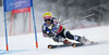 Mona Loeseth of Norway skiing in first run of women giant slalom race of FIS Alpine skiing World Championships in Schladming, Austria. Women giant slalom race of FIS Alpine skiing World championships Schladming 2013, was held in Schladming, Austria, on Thursday, 14th of February 2013.
